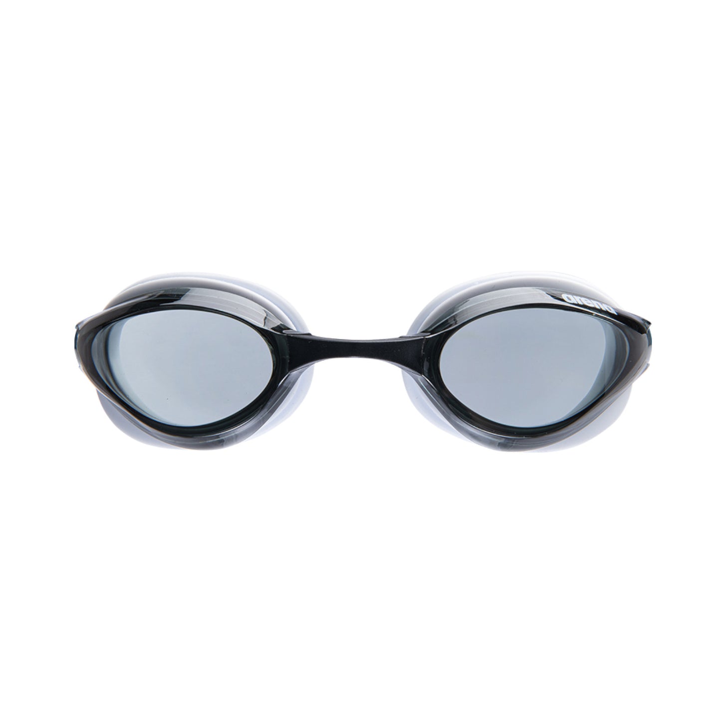Arena Python Junior Racing Smoke Black White Kid's Swimming Goggles Alternate 1