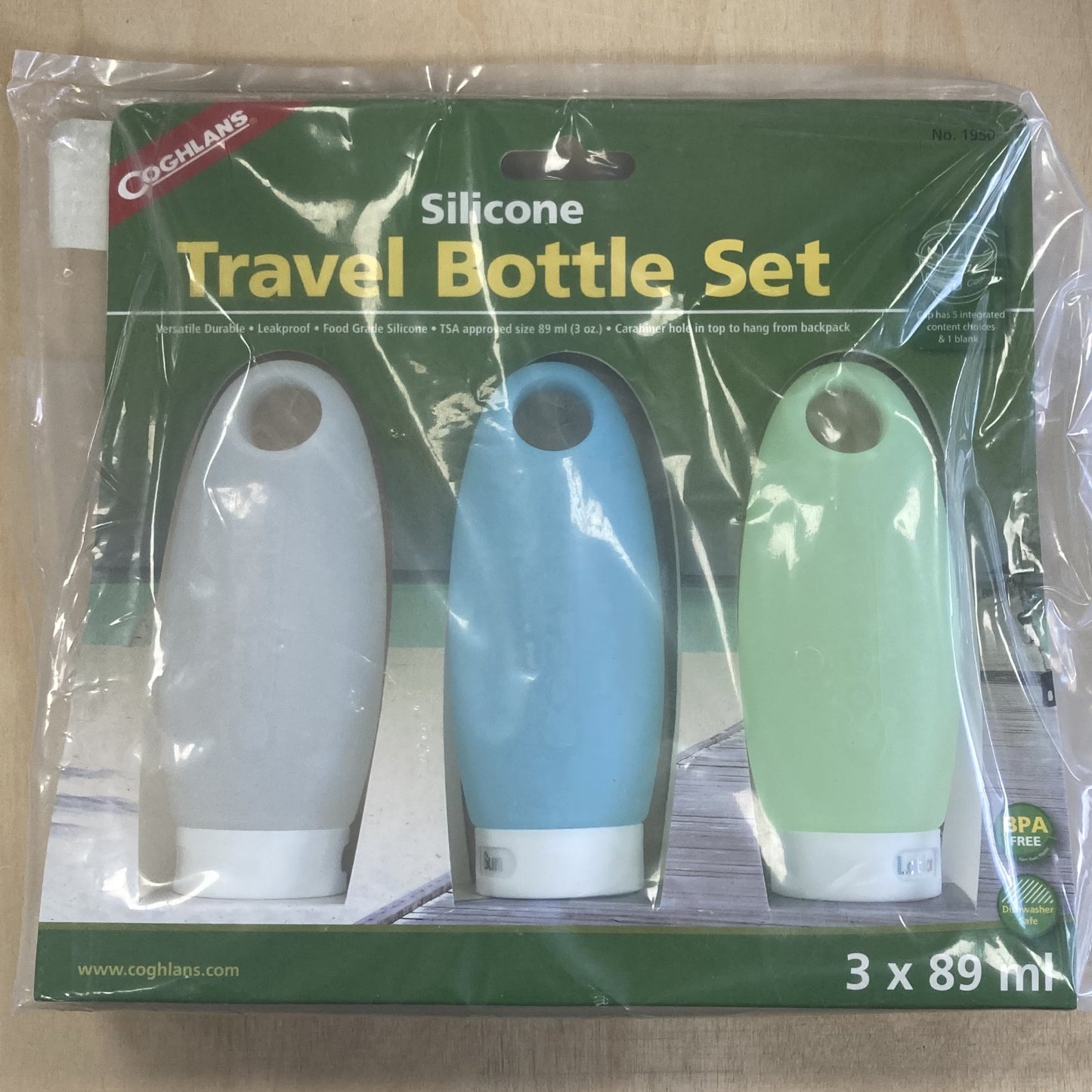 Coghlan's Bouteilles de voyage en silicone 89 ml, accessoire de camping, paquet de 3