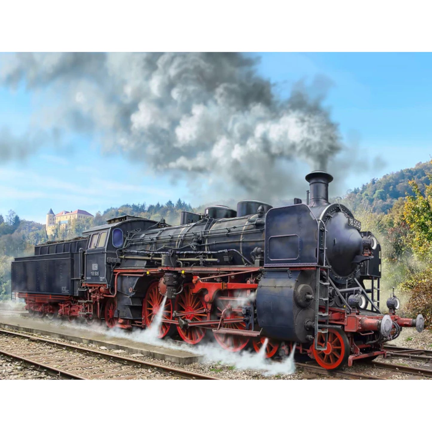 Revell Express Locomotive BR 18 505 with Tender 2'3' T38 Train Model Kit 02167