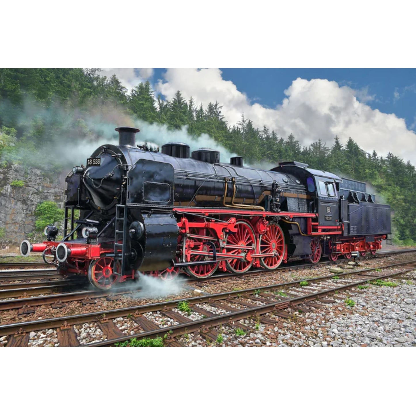 Revell Express Locomotive S3/6 BR18(5) with Tender 2‘2’T Train Model Kit 02168