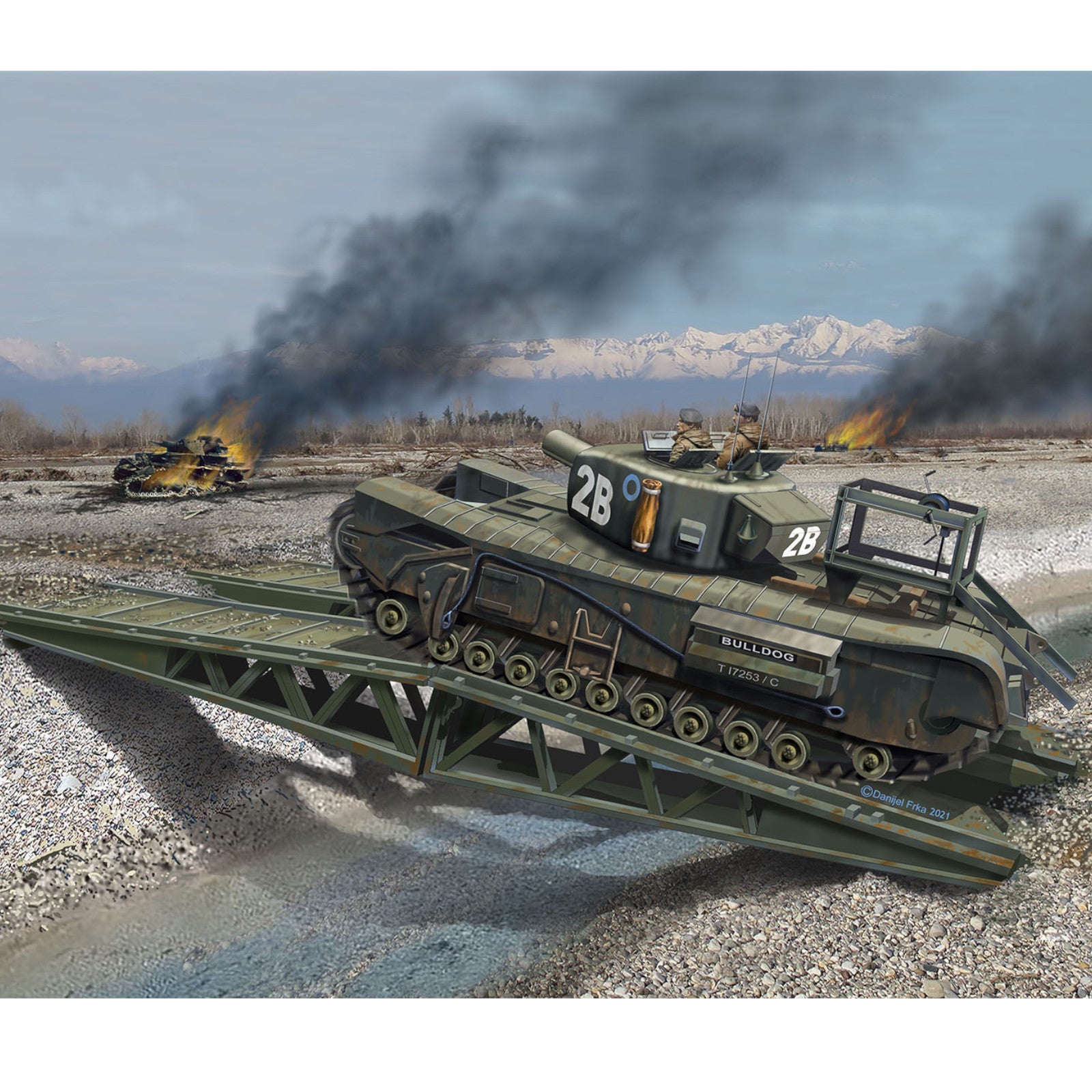 Revell Churchill A.V.R.E. Heavy Machinery Model Kit WW2 Engineer Tank Alternate 7