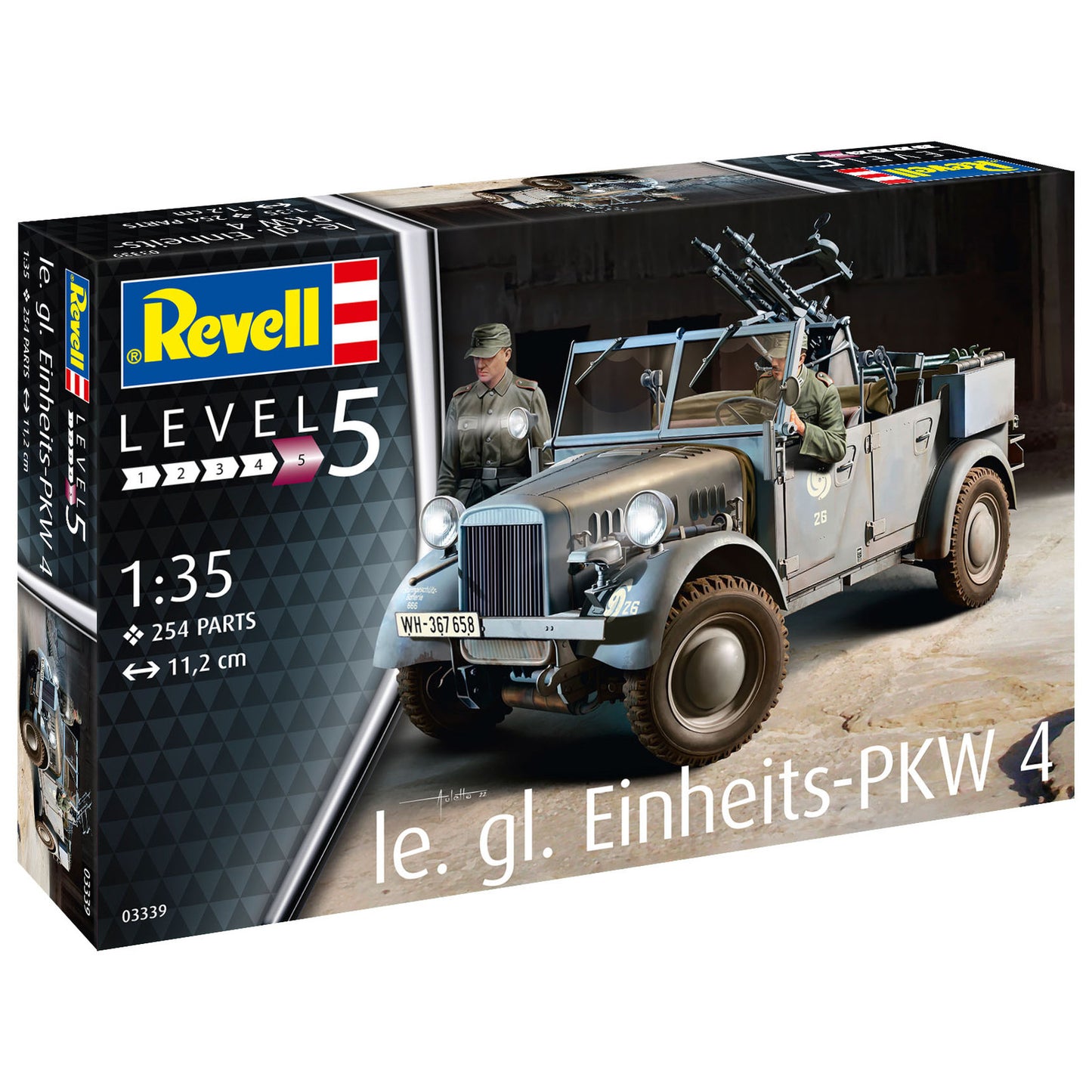 Revell le. gl. Einheits-PKW 4 Truck Model Kit German Military Alternate 11