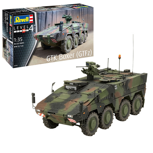 Revell GTK Boxer GTFz Heavy Machinery Model Kit Military Armoured Transport Vehicle 03343