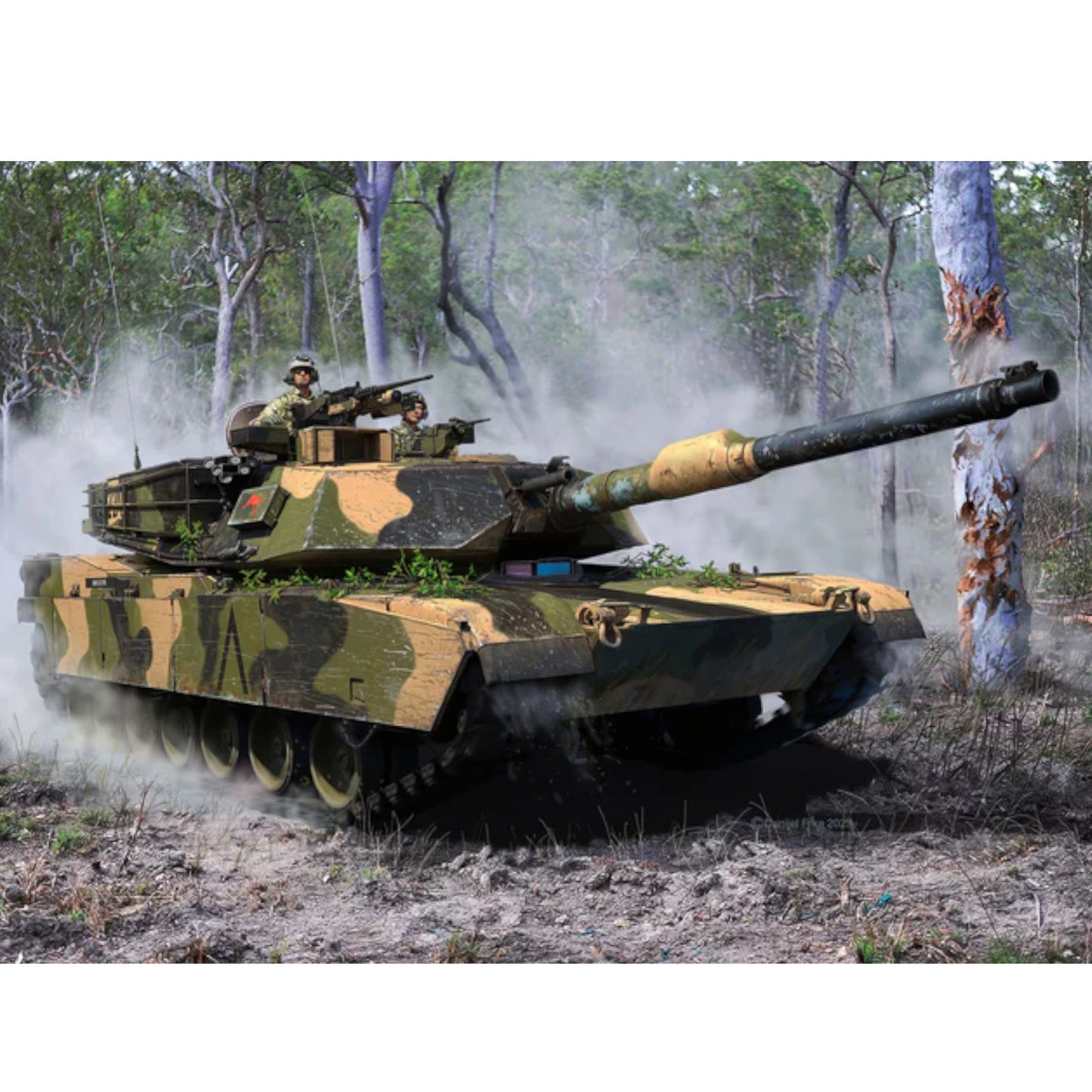 Revell M1A1 AIM(SA)/ M1A2 Abrams Tank Model Kit 1:72 American Battle Tank US Army 03346 Alternate 5