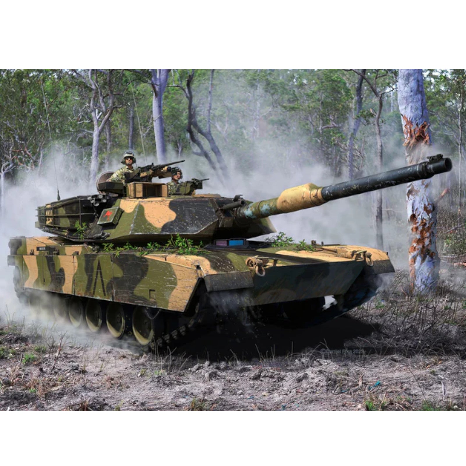 Revell M1A1 AIM(SA)/ M1A2 Abrams Tank Model Kit 1:72 American Battle Tank US Army 03346 Alternate 5