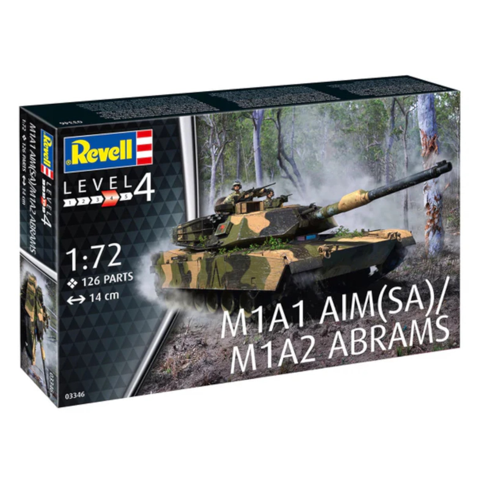 Revell M1A1 AIM(SA)/ M1A2 Abrams Tank Model Kit 1:72 American Battle Tank US Army 03346 Alternate 7