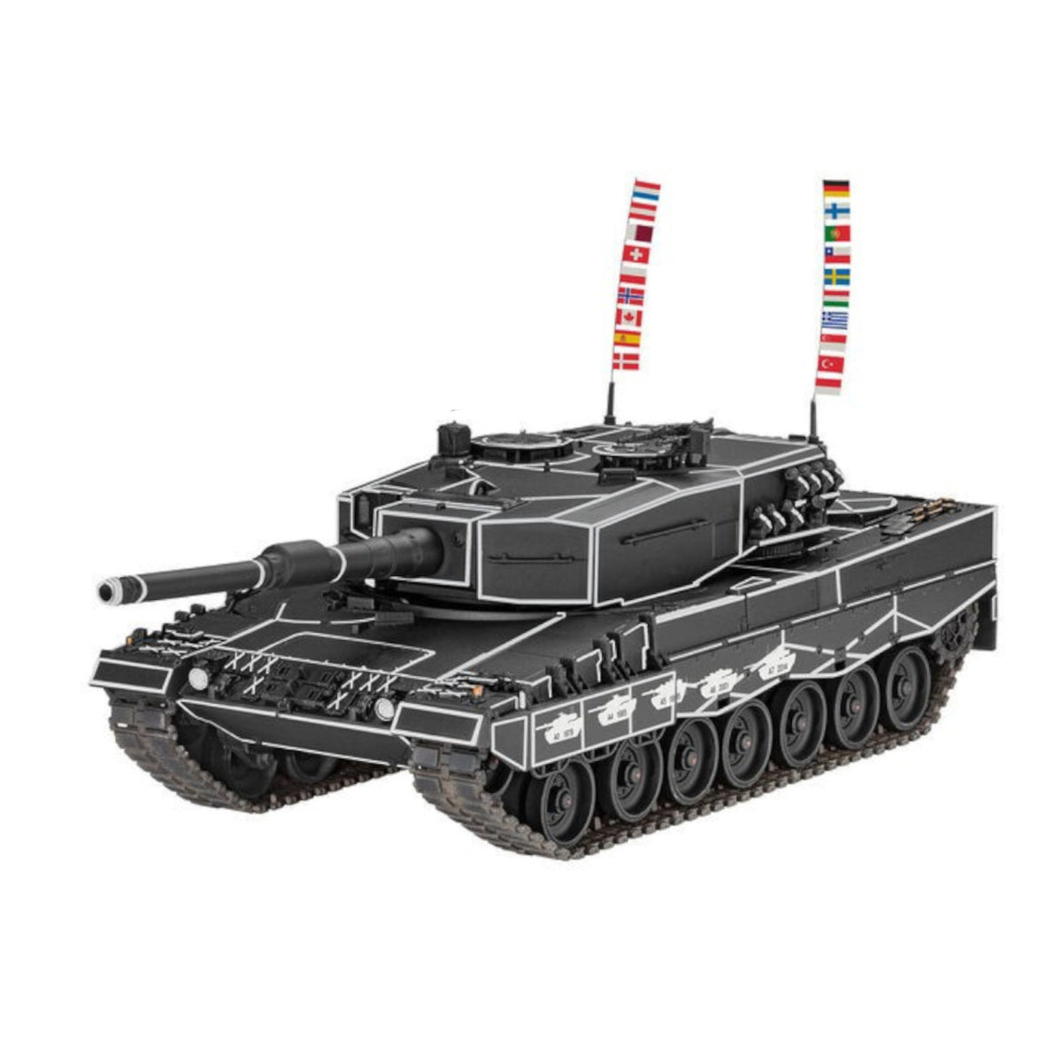 Revell Leopard 2A4 40th Anniversary Special Decoration Set Tank Model Kit 63368