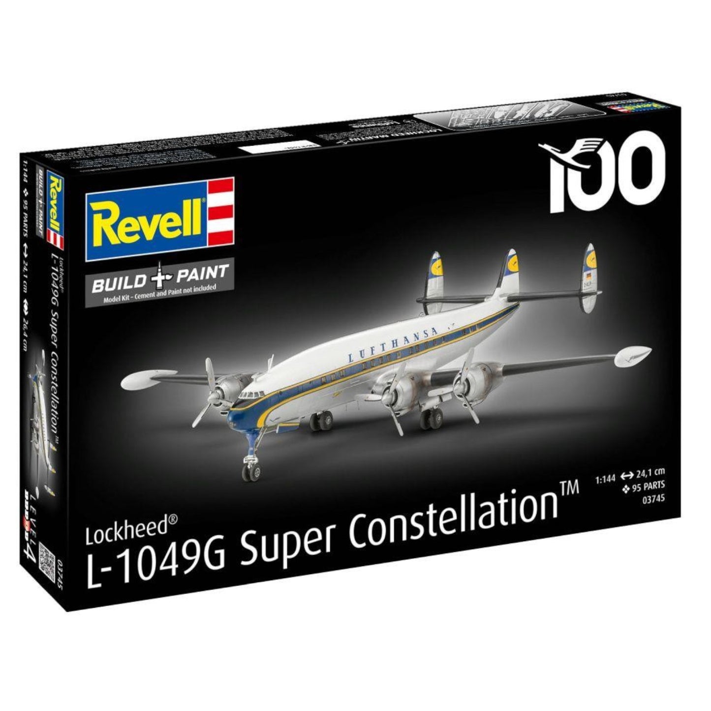 Revell Lockheed L-1049G Super Constellation Lufthansa Plane Model Kit 03745