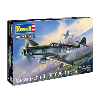Revell Messerschmitt Bf109G-10 Erla WW2 Plane Model Kit 03752