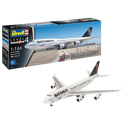 Revell Boeing 747-400 Iron Maiden "Ed Force One" Plane Model Kit 1:144