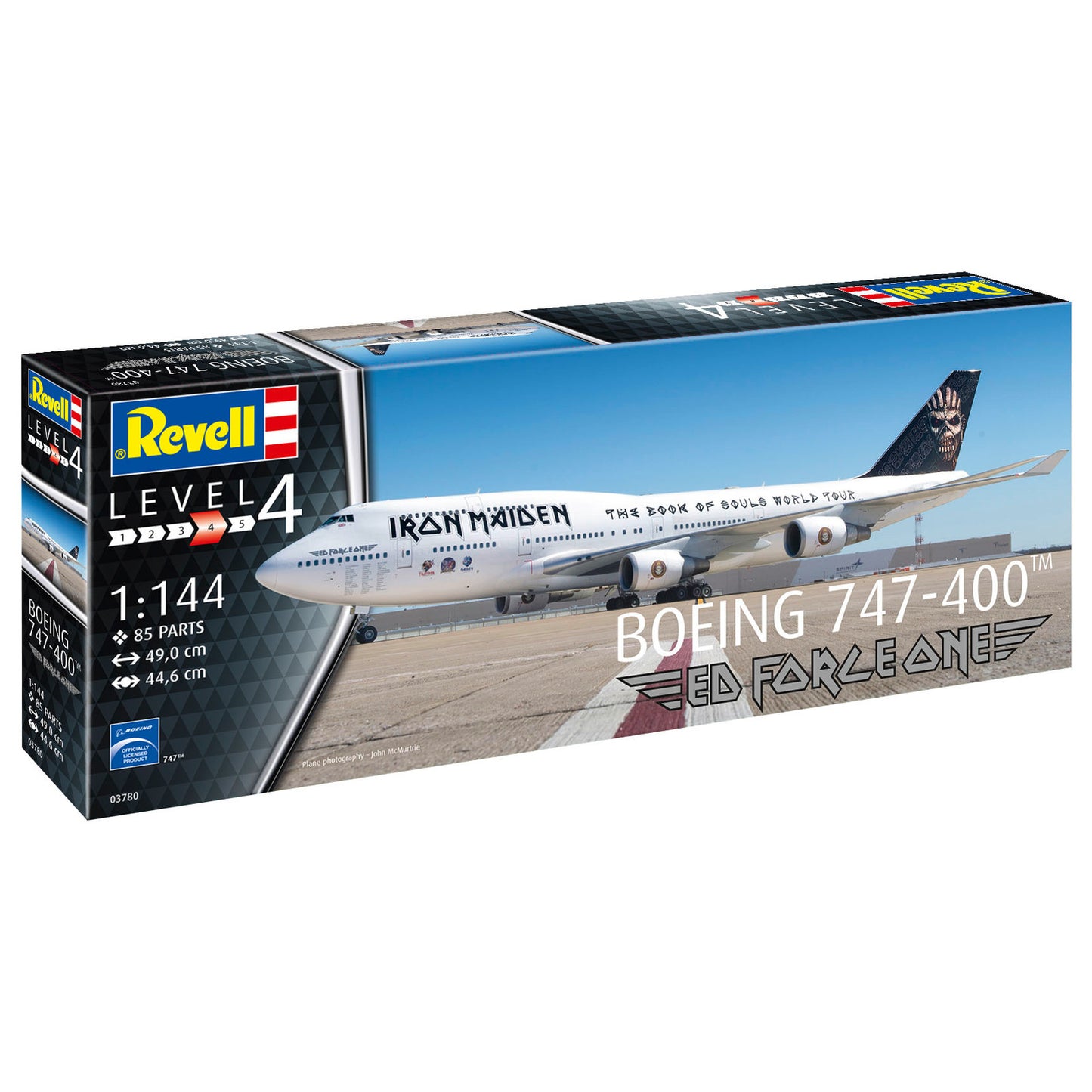 Revell Boeing 747-400 Iron Maiden "Ed Force One" Plane Model Kit 1:144 Alternate 2