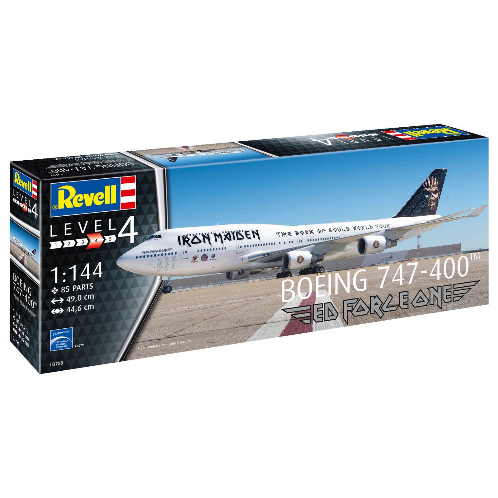 Revell Boeing 747-400 Iron Maiden "Ed Force One" Plane Model Kit 1:144 Alternate 2