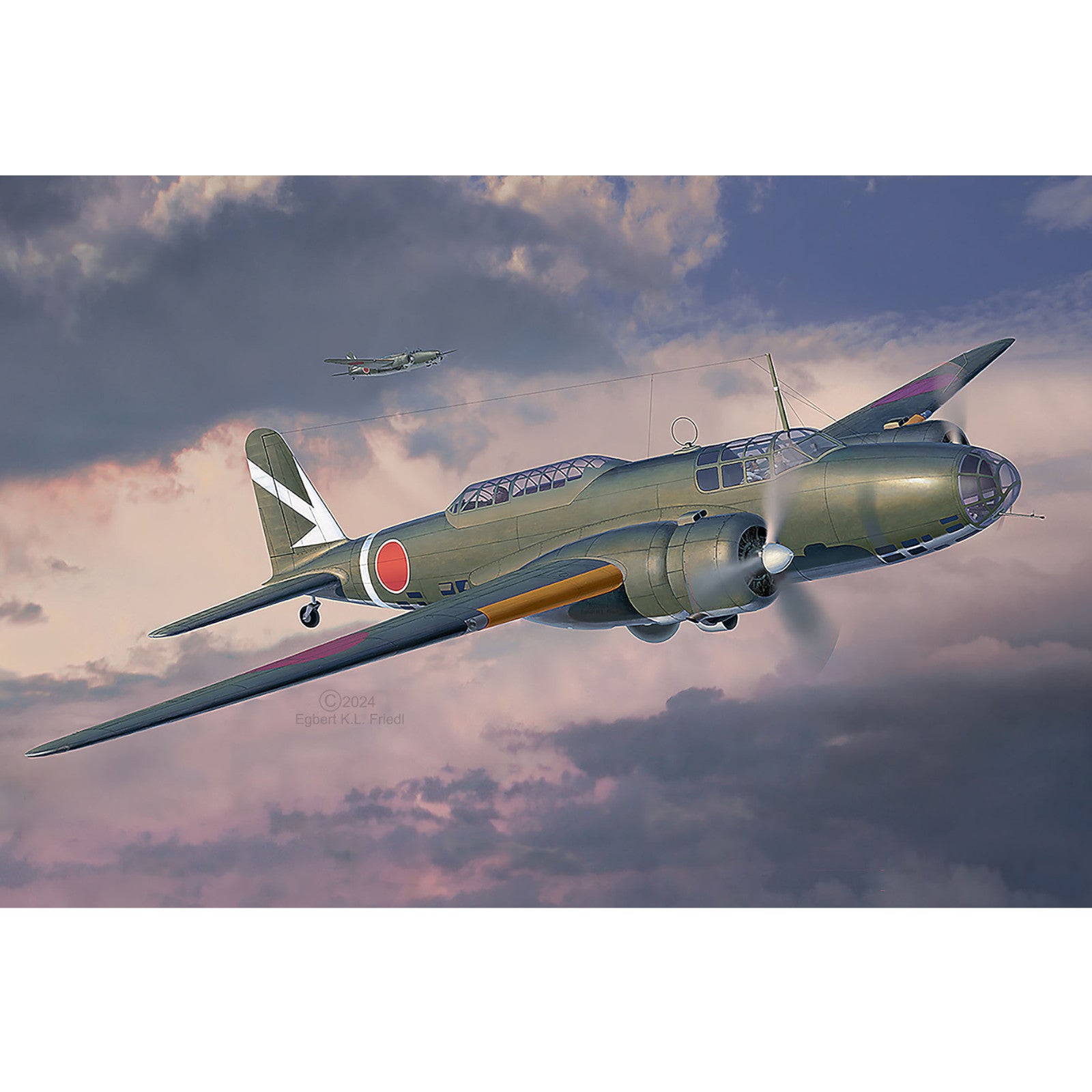 Revell Mitsubishi Ki-21-la "Sally" Plane Model Kit WW2 Japanese Bomber Alternate 7