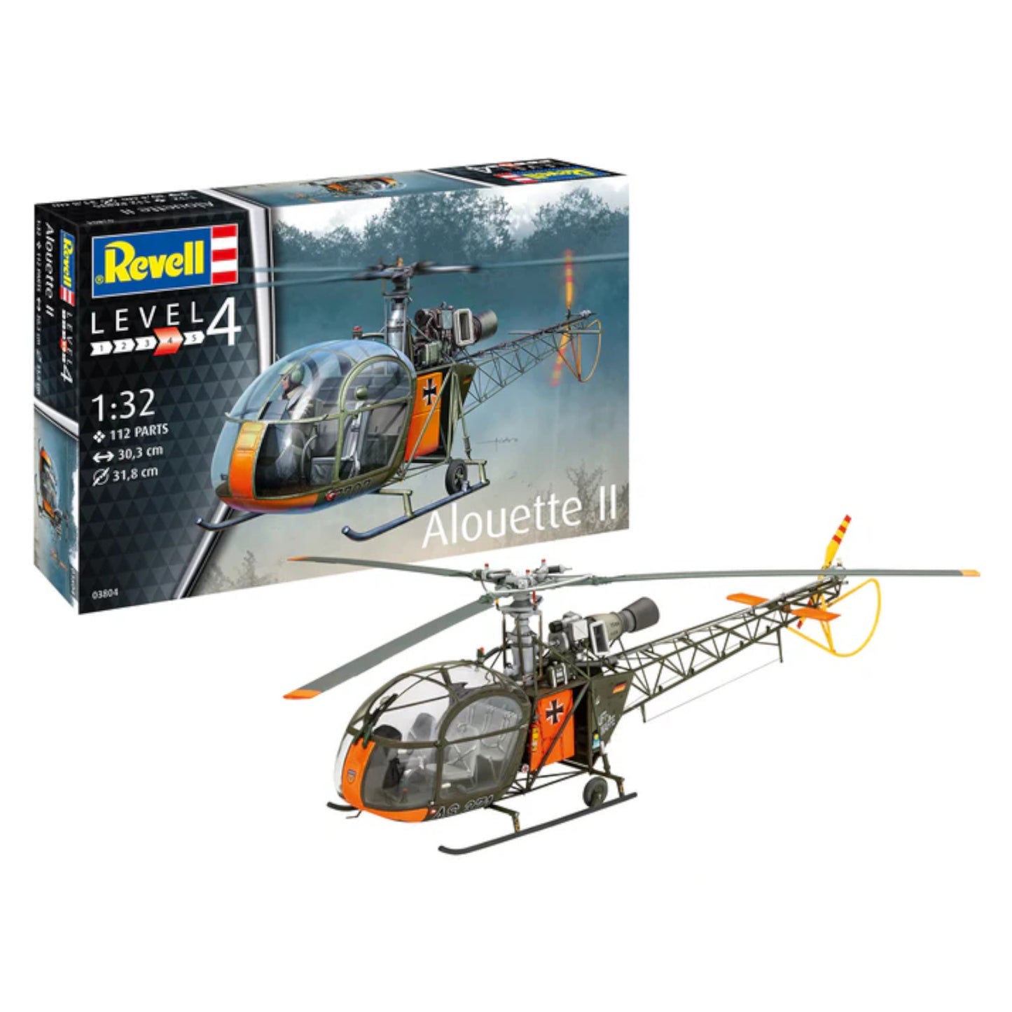 Revell Alouette II Helicopter 03804 3D Puzzle