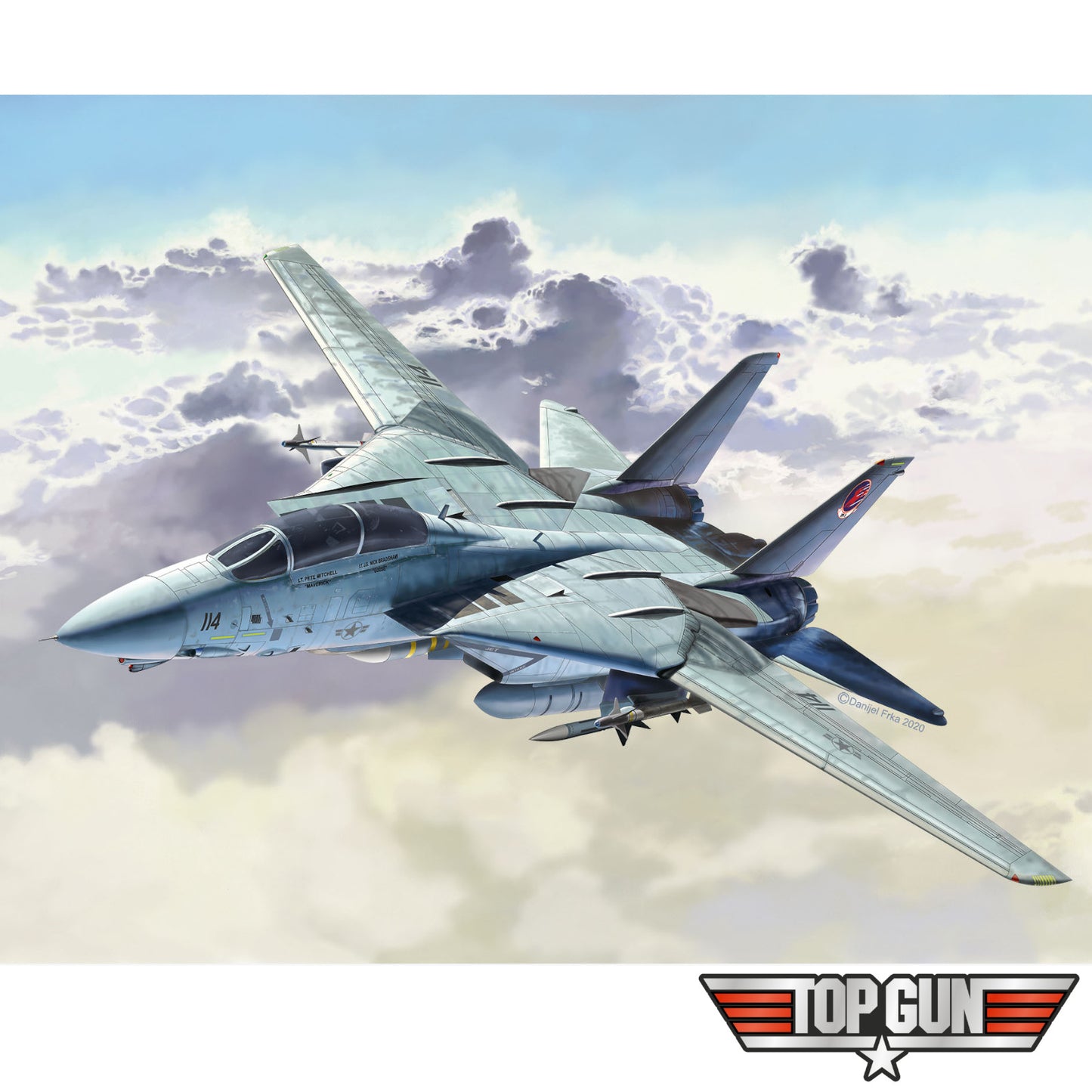 Revell Top Gun 1986 Film Maverick F-14A Tomcat 1:48 Plane Model Kit Aircraft 03865 Alternate 2