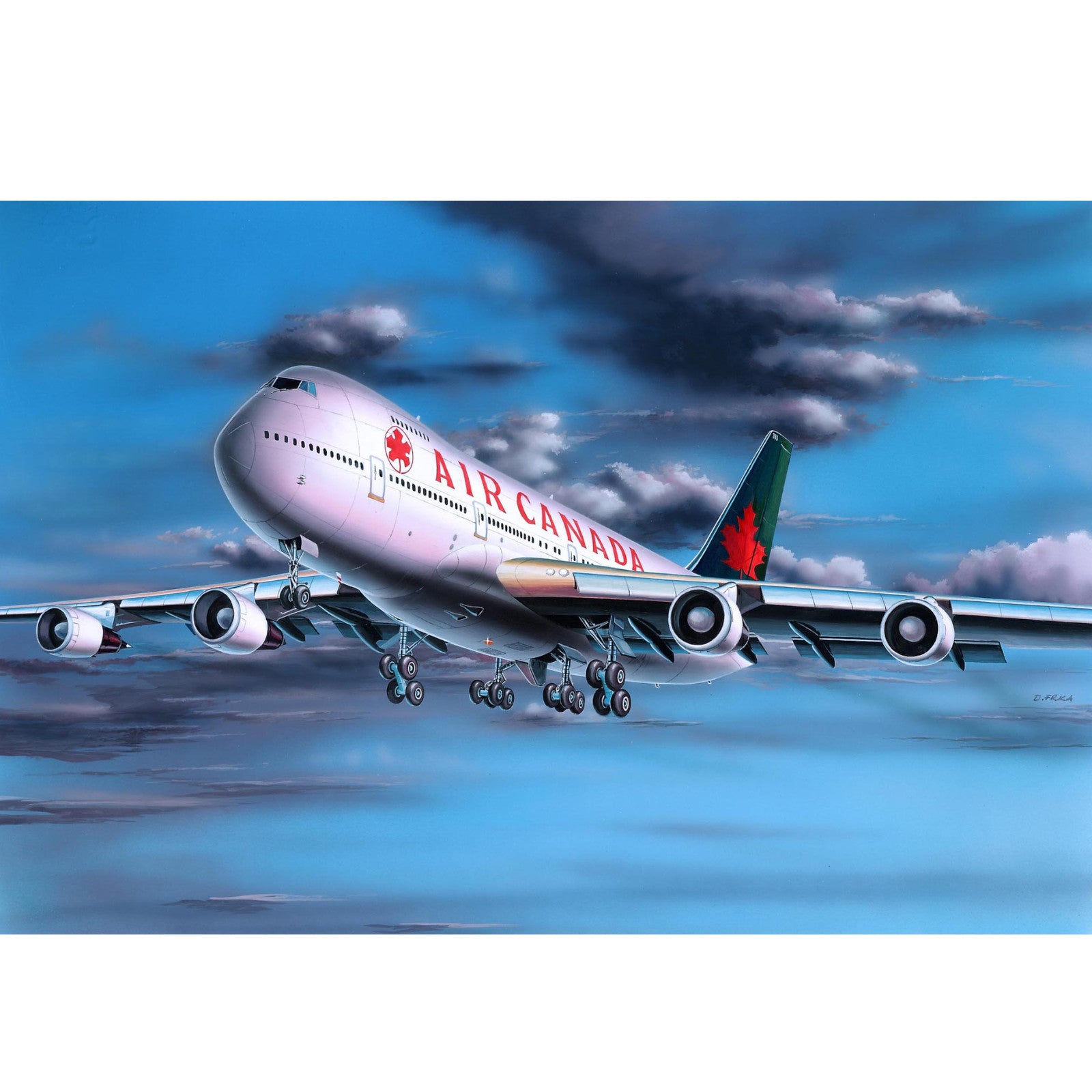 Revell Boeing 747-200 "Air Canada" Plane Model Kit 1:390