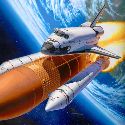 Revell Space Shuttle Discovery Booster Rockets 1:144 Spacecraft Model Kit NASA 04736 Alternate 4