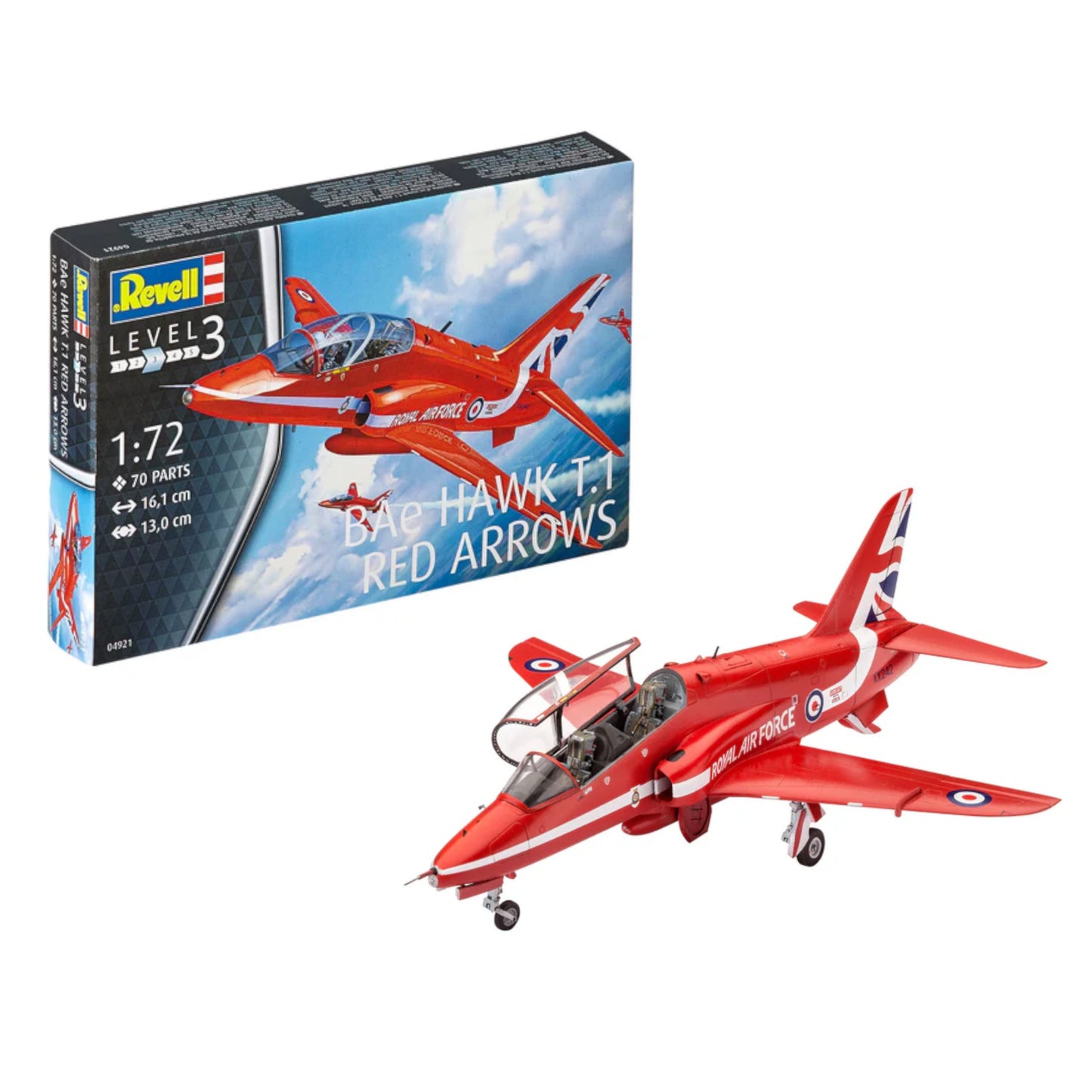 Revell Red Arrows BAE Hawk T.1 1:72 Plane Model Kit RAF Aerobatic Jet 04921