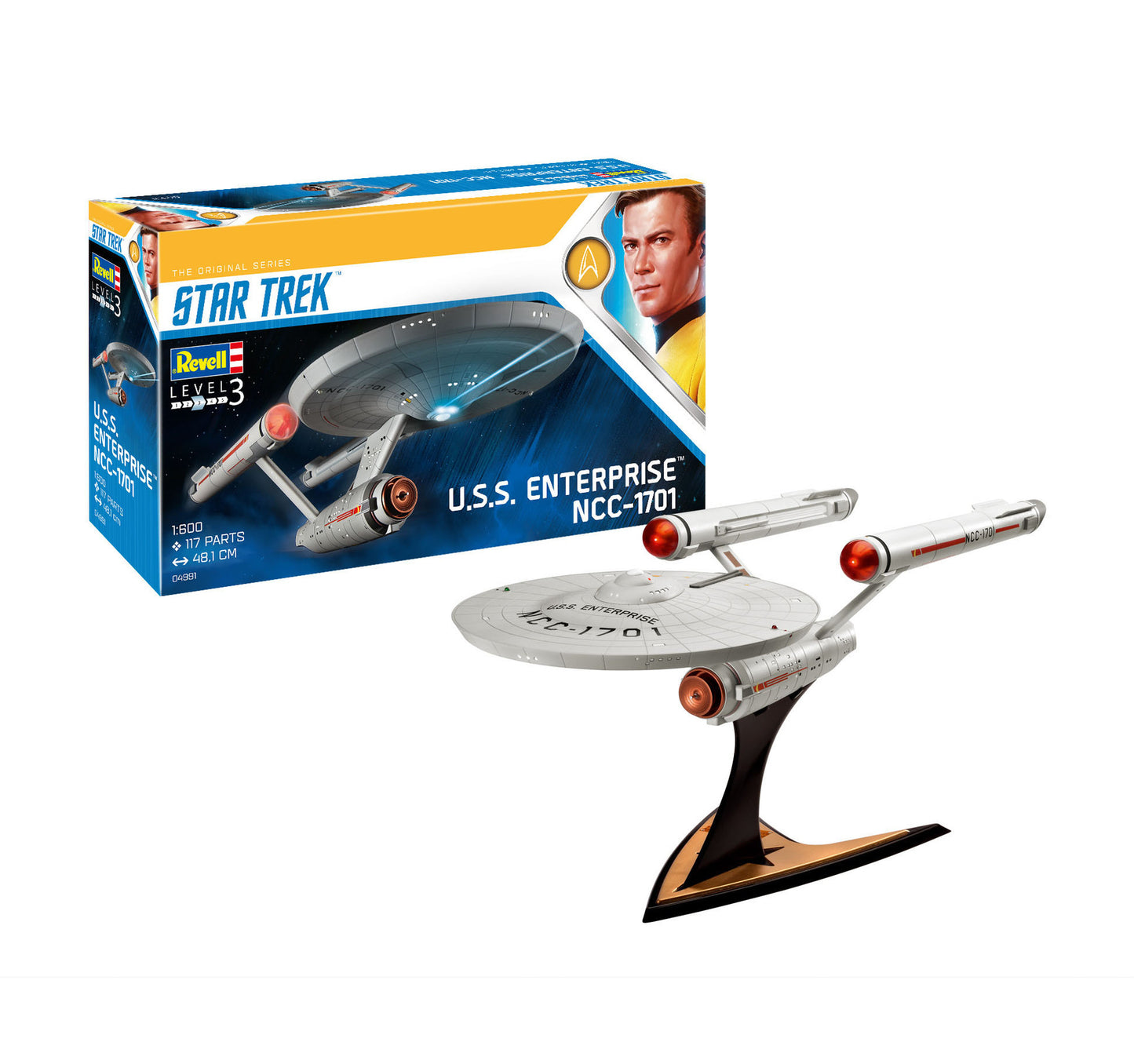 Revell Star Trek U.S.S. Enterprise NCC-1701 1:600 Spacecraft Model Kit Starfleet 04991
