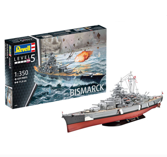 Revell Bismarck Battleship 1:350 Warship Model Kit WW2 German 05040