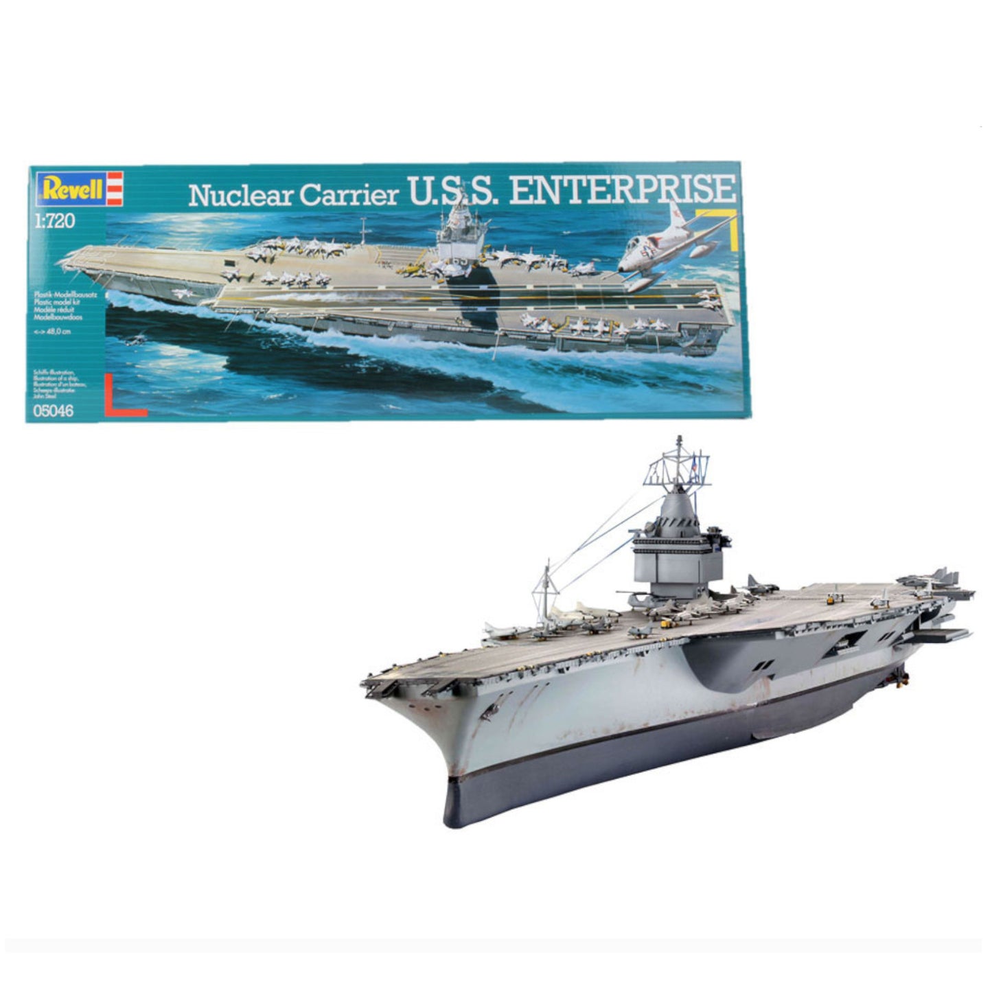 Revell U.S.S. Enterprise US Nuclear Aircraft Carrier Warship Model Kit 05046