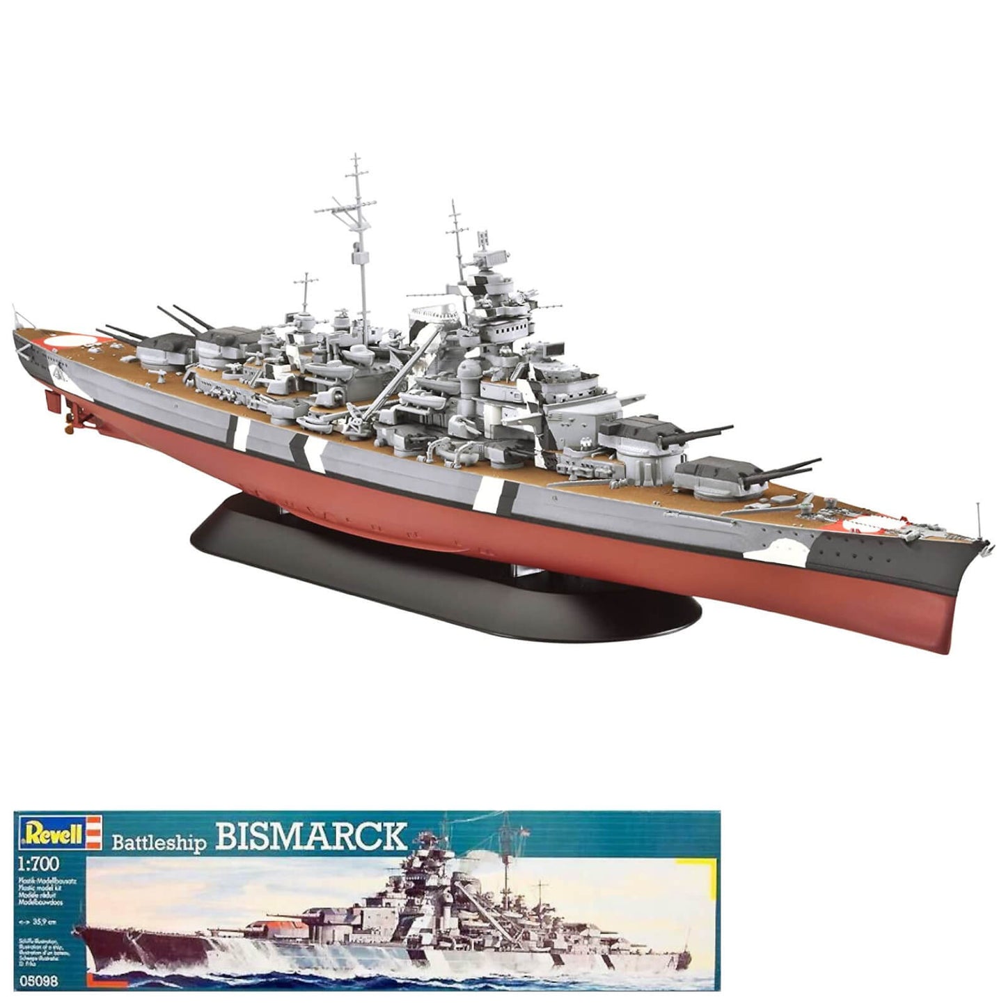 Revell Bismarck Battleship 1:700 Scale Ship Model Kit 05098