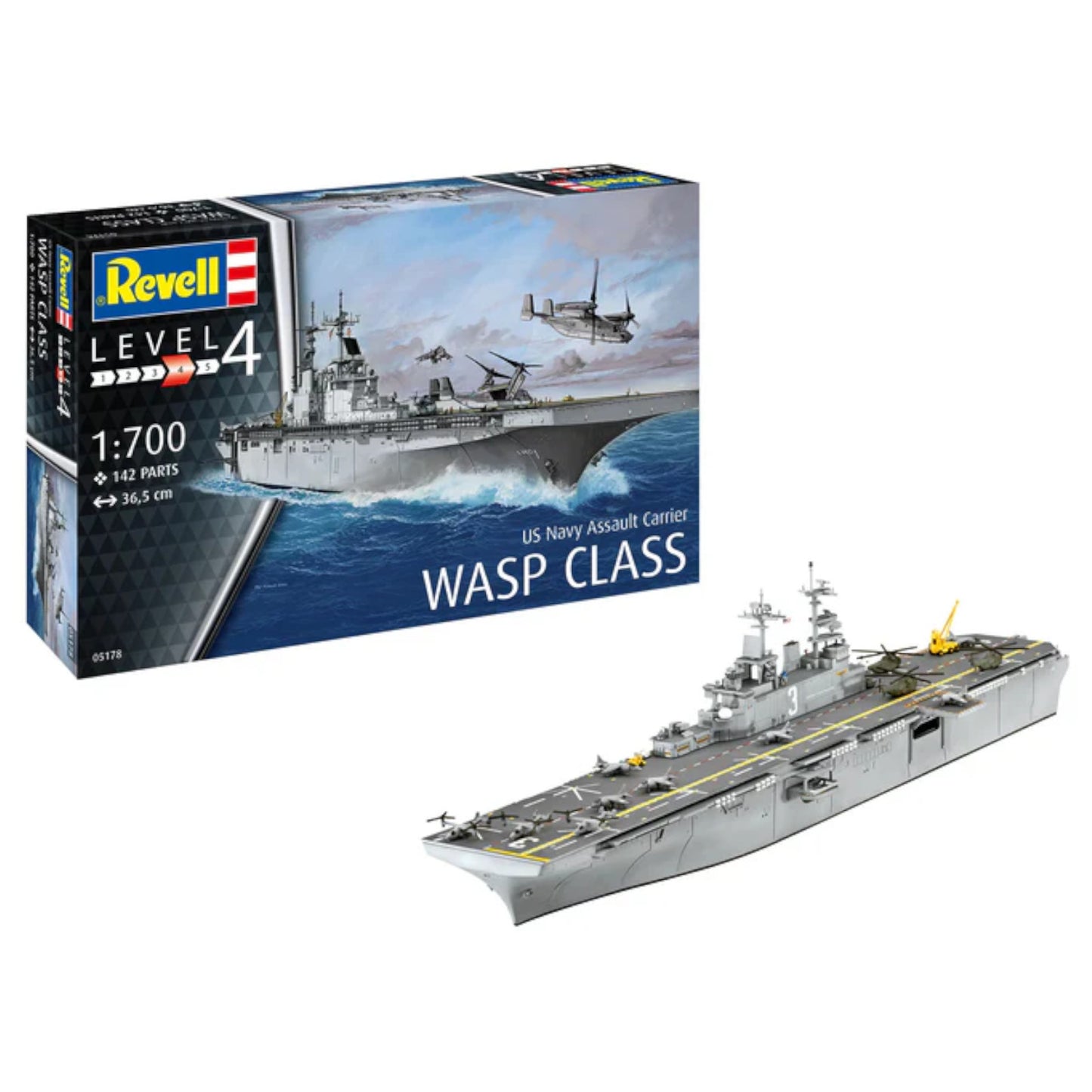 Revell US Navy Assault Carrier WASP Class 05178 3D Puzzle