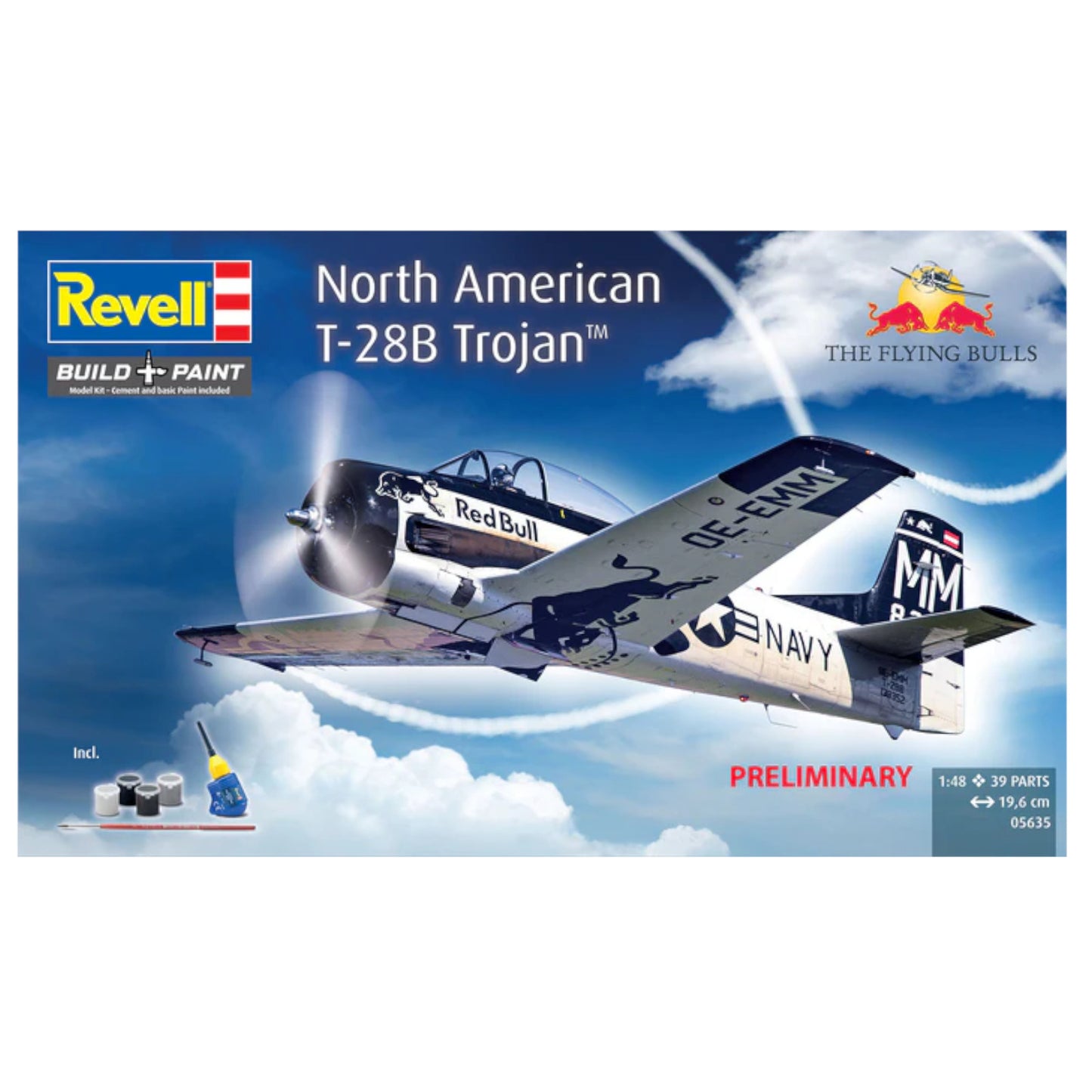 Revell Gift Set North American T-28B Trojan Flying Bulls 05635 3D Puzzle