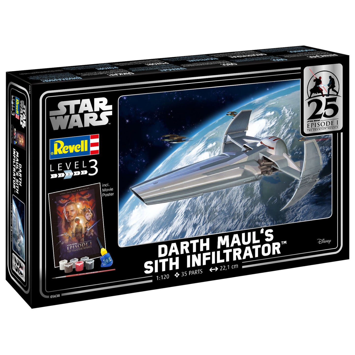 Revell Star Wars Darth Maul's Sith Infiltrator Gift Set Spacecraft Model Kit Scimitar Alternate 11