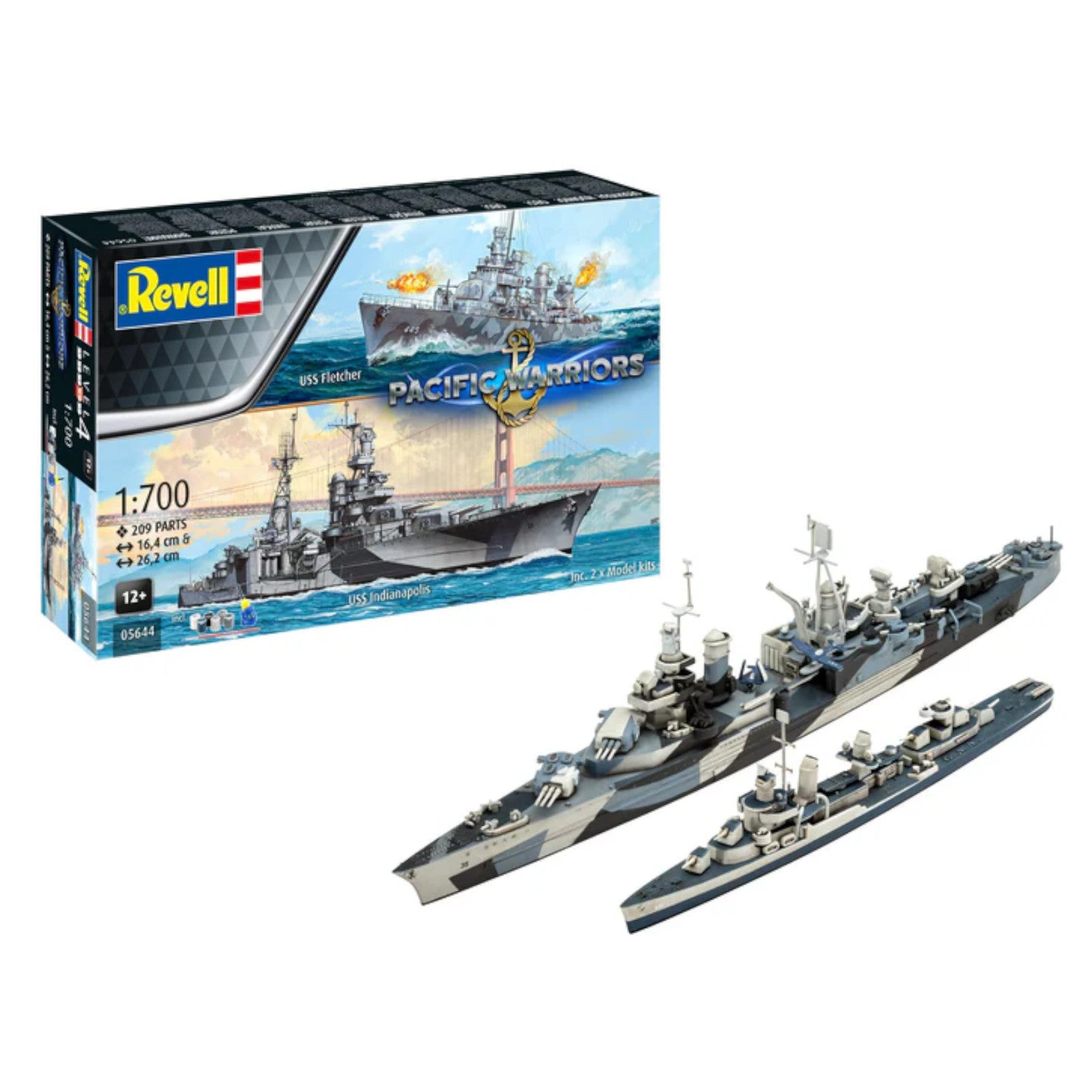 Revell Gift Set Pacific Warriors USS Fletcher & USS Indianapolis 05644 3D Puzzle
