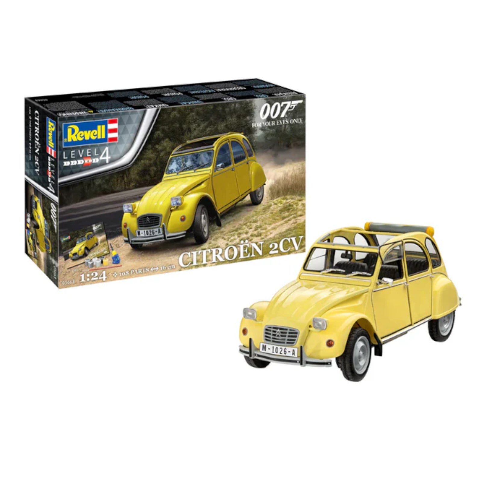 Revell James Bond Citroen 2CV Gift Set 05663 Car Model Kit