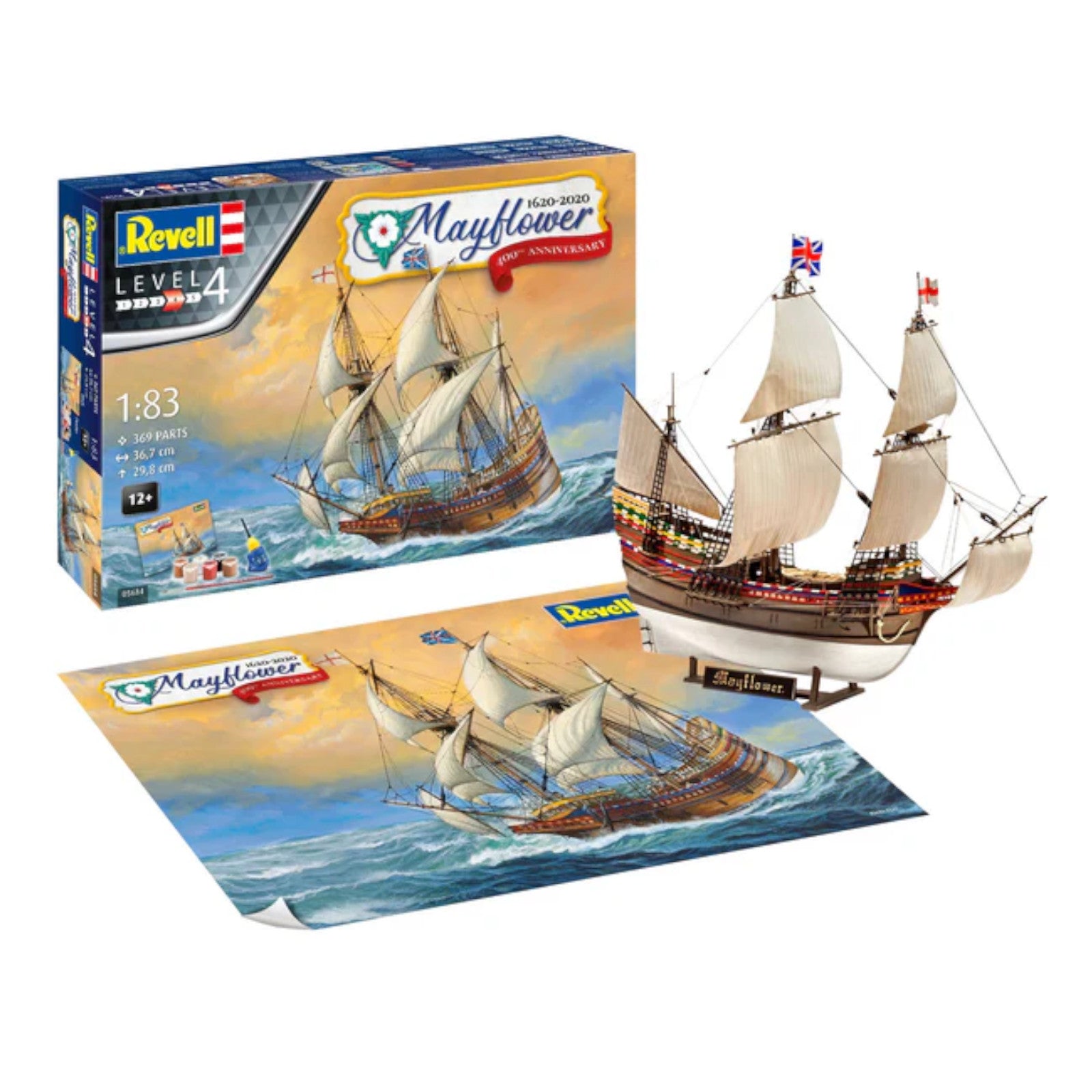 Revell Mayflower 400th Anniversary Gift Set 05684 Warship Model Kit