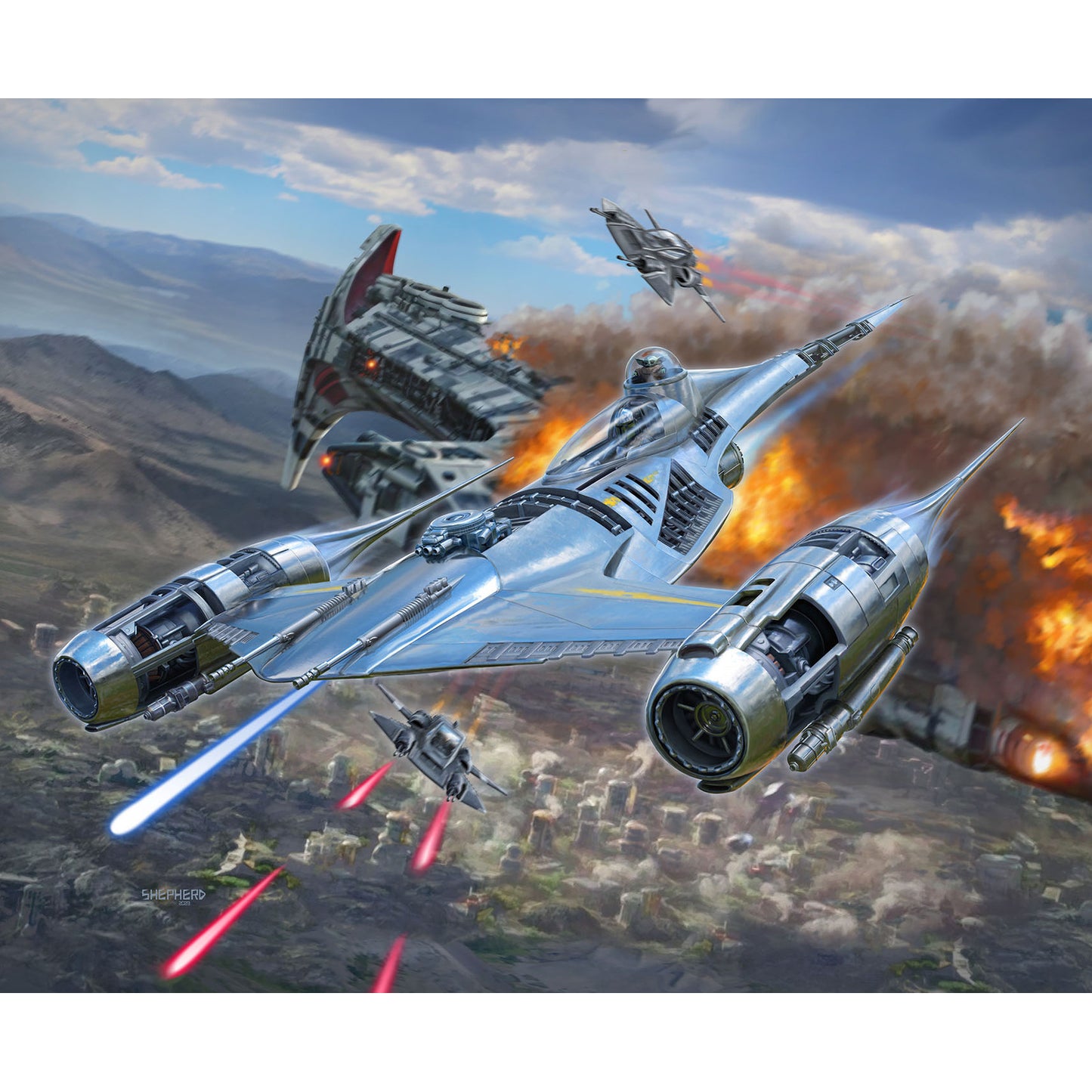 Revell Star Wars The Mandalorian N-1 Starfighter Model Kit 1:24 06787