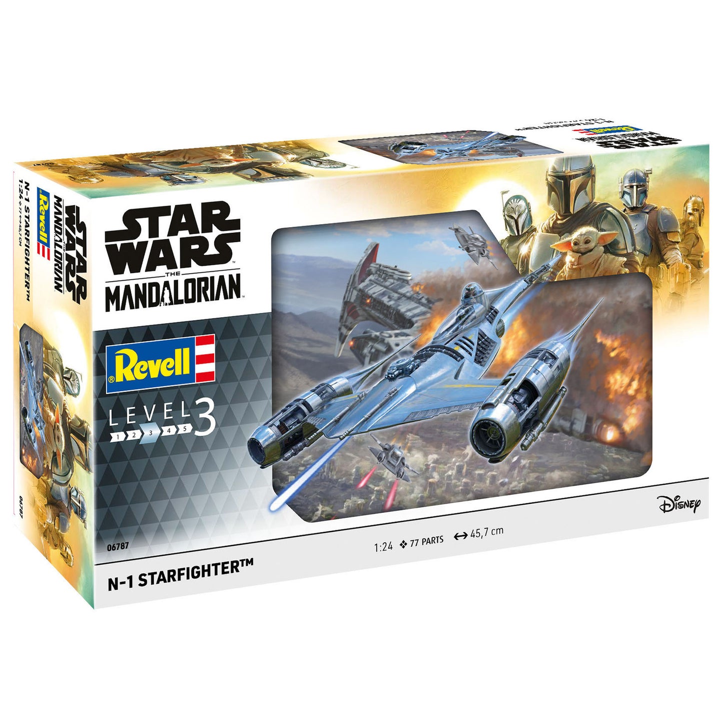 Revell Star Wars The Mandalorian N-1 Starfighter Model Kit 1:24 06787