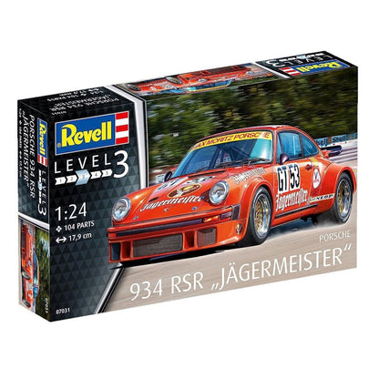 Revell Porsche 934 RSR Jagermeister GT Race Car Model Kit 07031