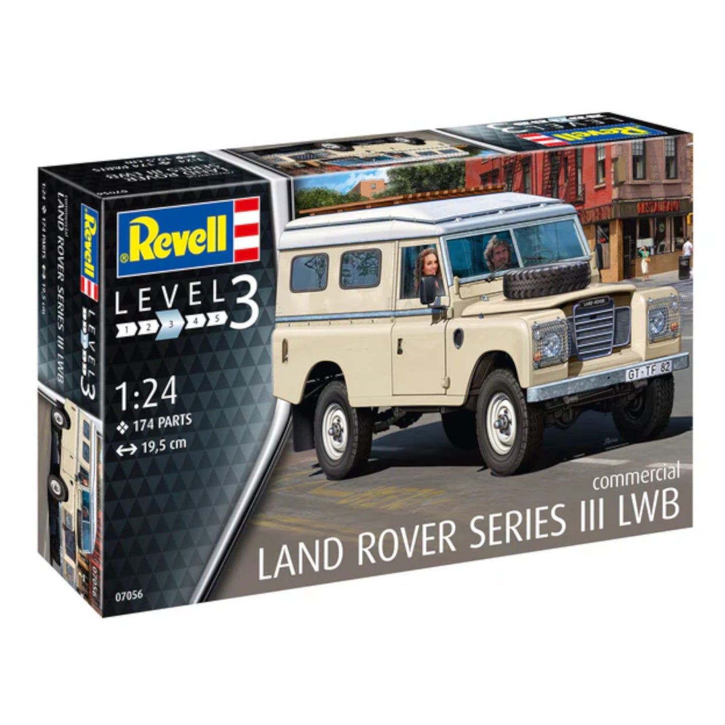 Revell Land Rover Series III LWB (Commercial) Car Model Kit 1:24 07056