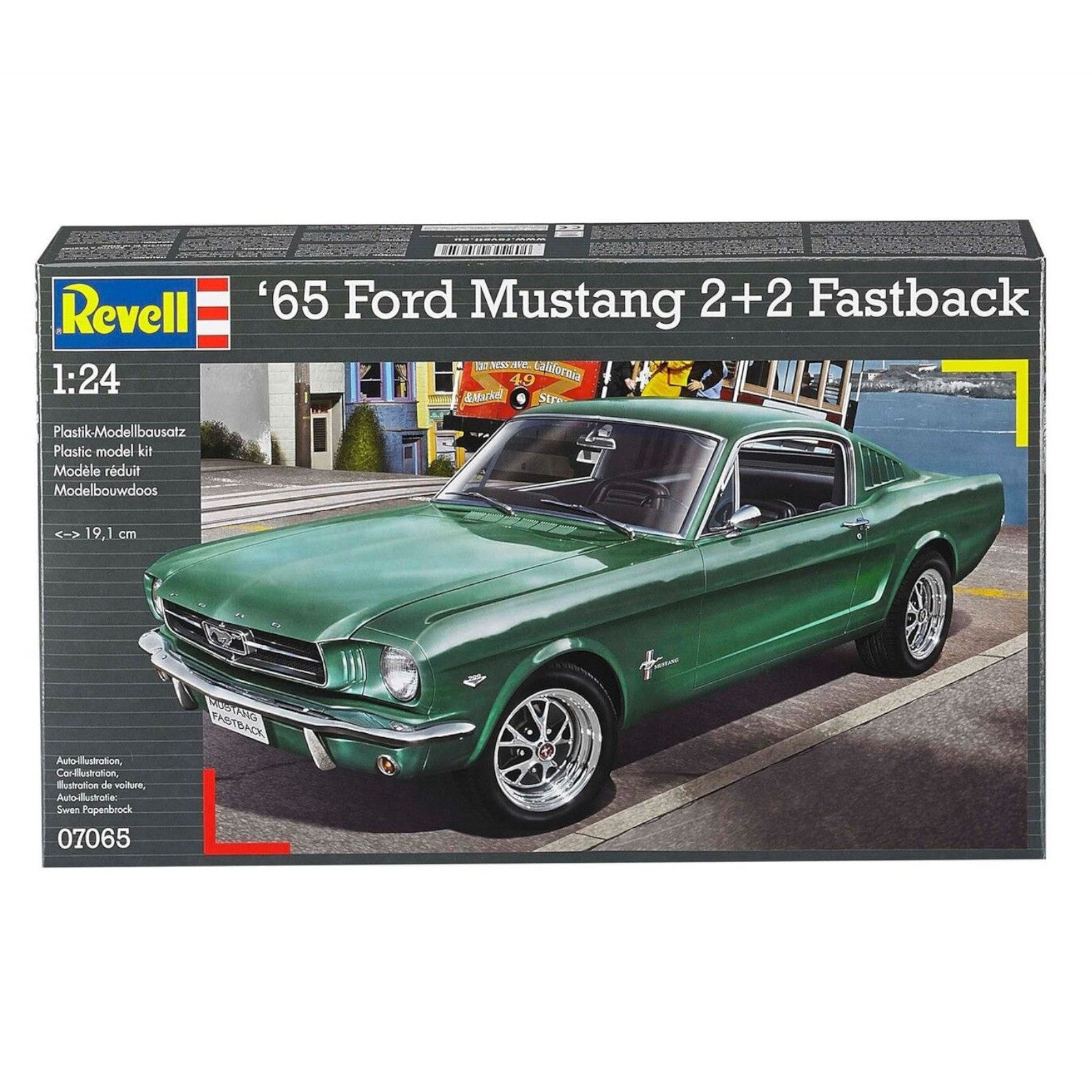 Revell 1965 Ford Mustang 2+2 Fastback 1:24 Car Model Kit First Pony Car 07065 Alternate 3