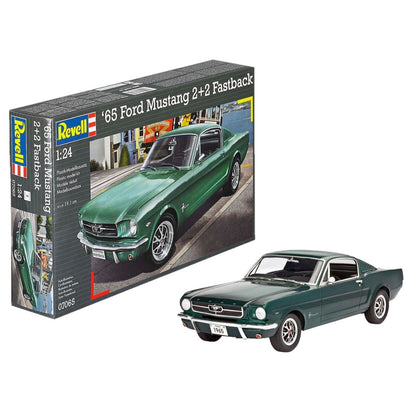 Revell 1965 Ford Mustang 2+2 Fastback 1:24 Car Model Kit First Pony Car 07065
