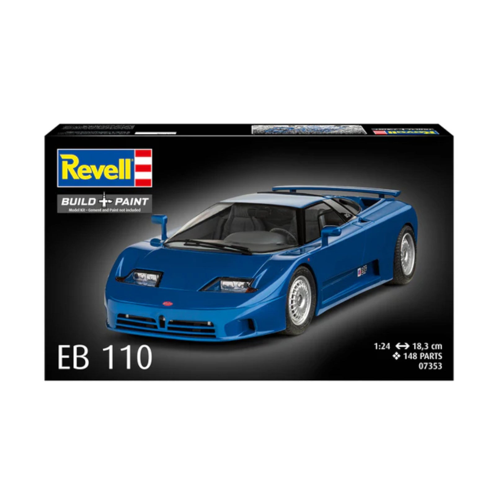 Revell EB110 90s Italian Sports Car with Paints 07353 3D Puzzle Alternate 3