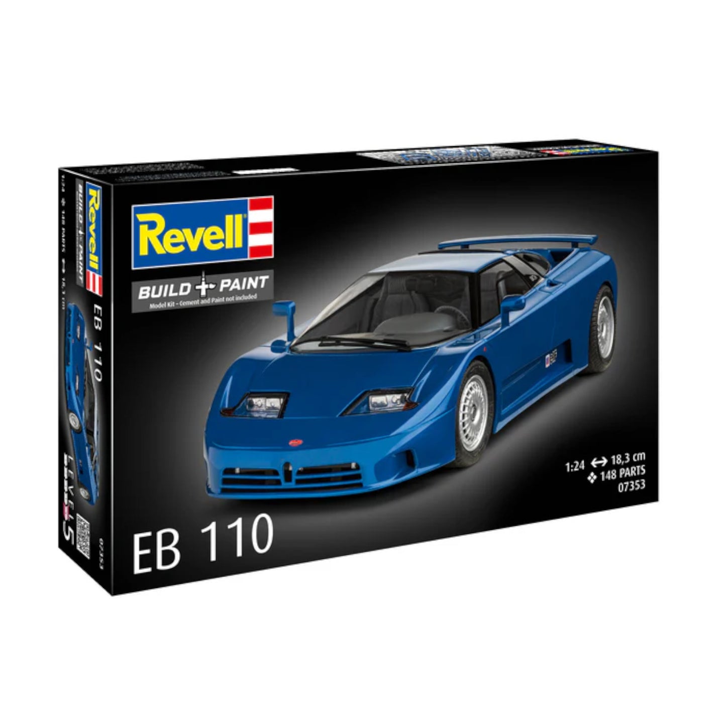 Revell EB110 90s Italian Sports Car with Paints 07353 3D Puzzle Alternate 4