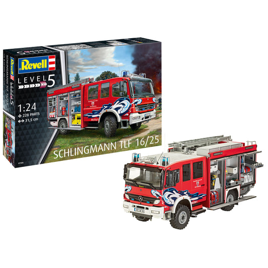 Revell Schlingmann TLF 16/25 Truck Model Kit Rescue Vehicle Fire Truck