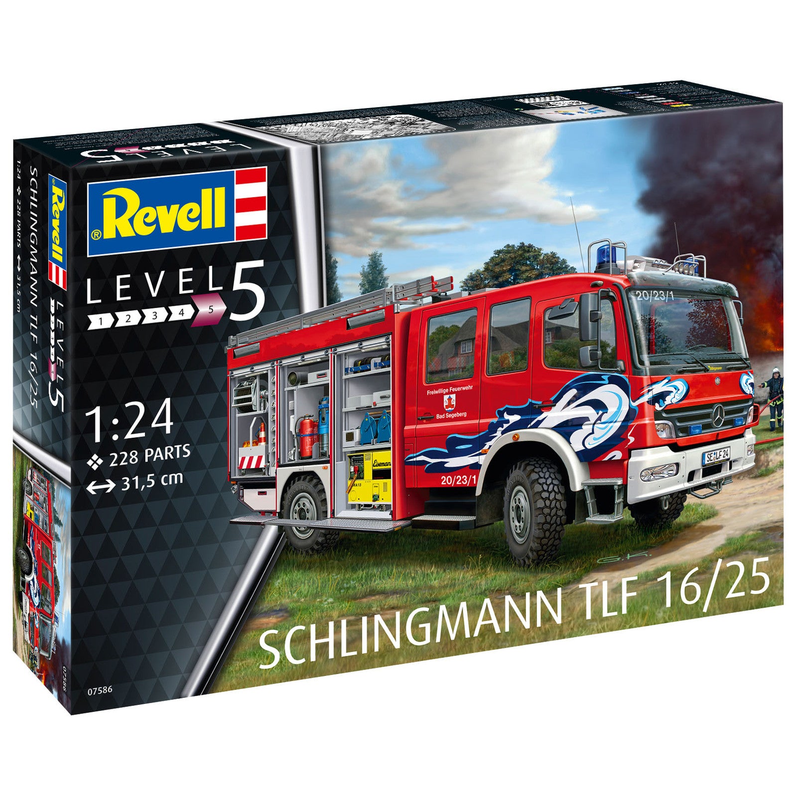 Revell Schlingmann TLF 16/25 Truck Model Kit Rescue Vehicle Fire Truck Alternate 10