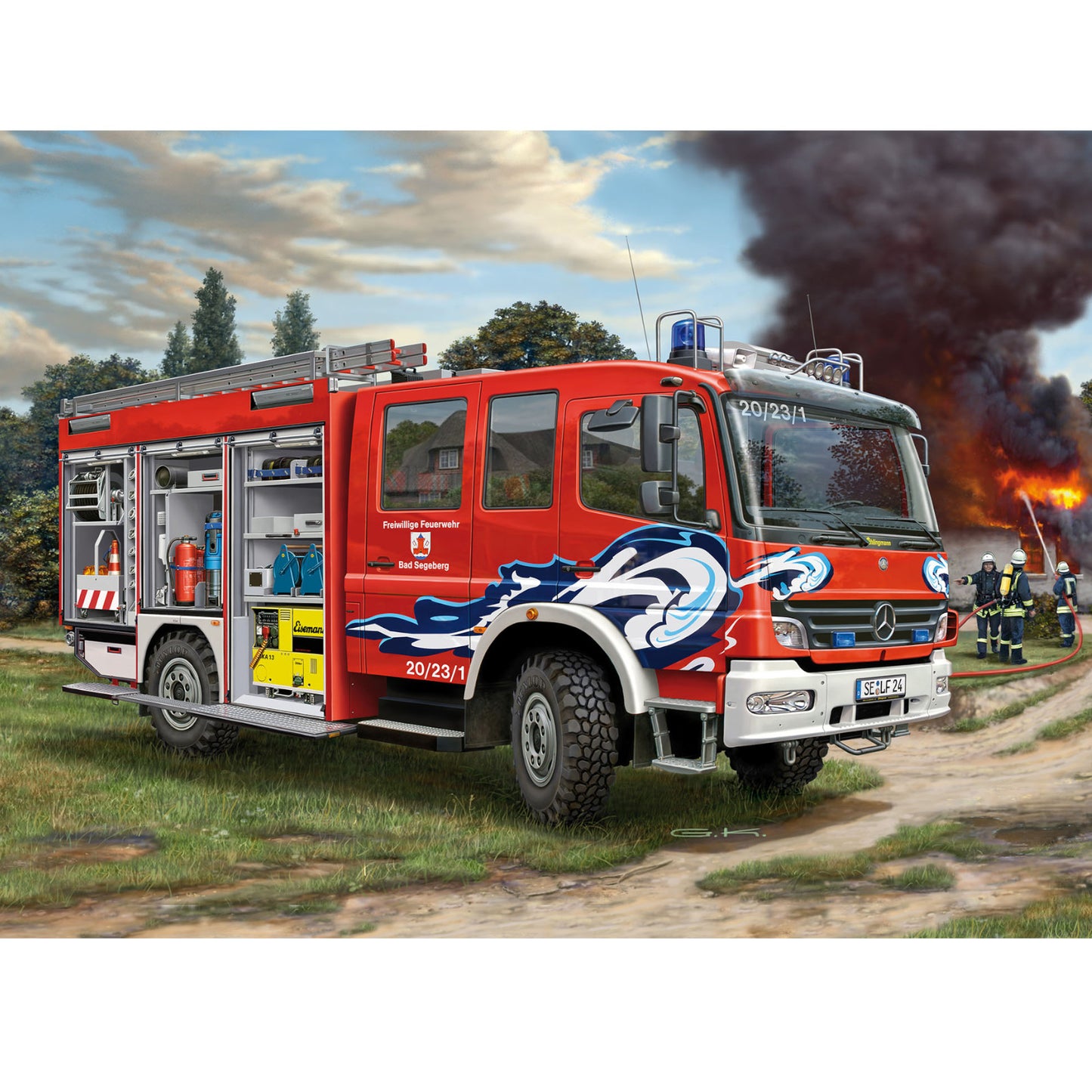 Revell Schlingmann TLF 16/25 Truck Model Kit Rescue Vehicle Fire Truck Alternate 7