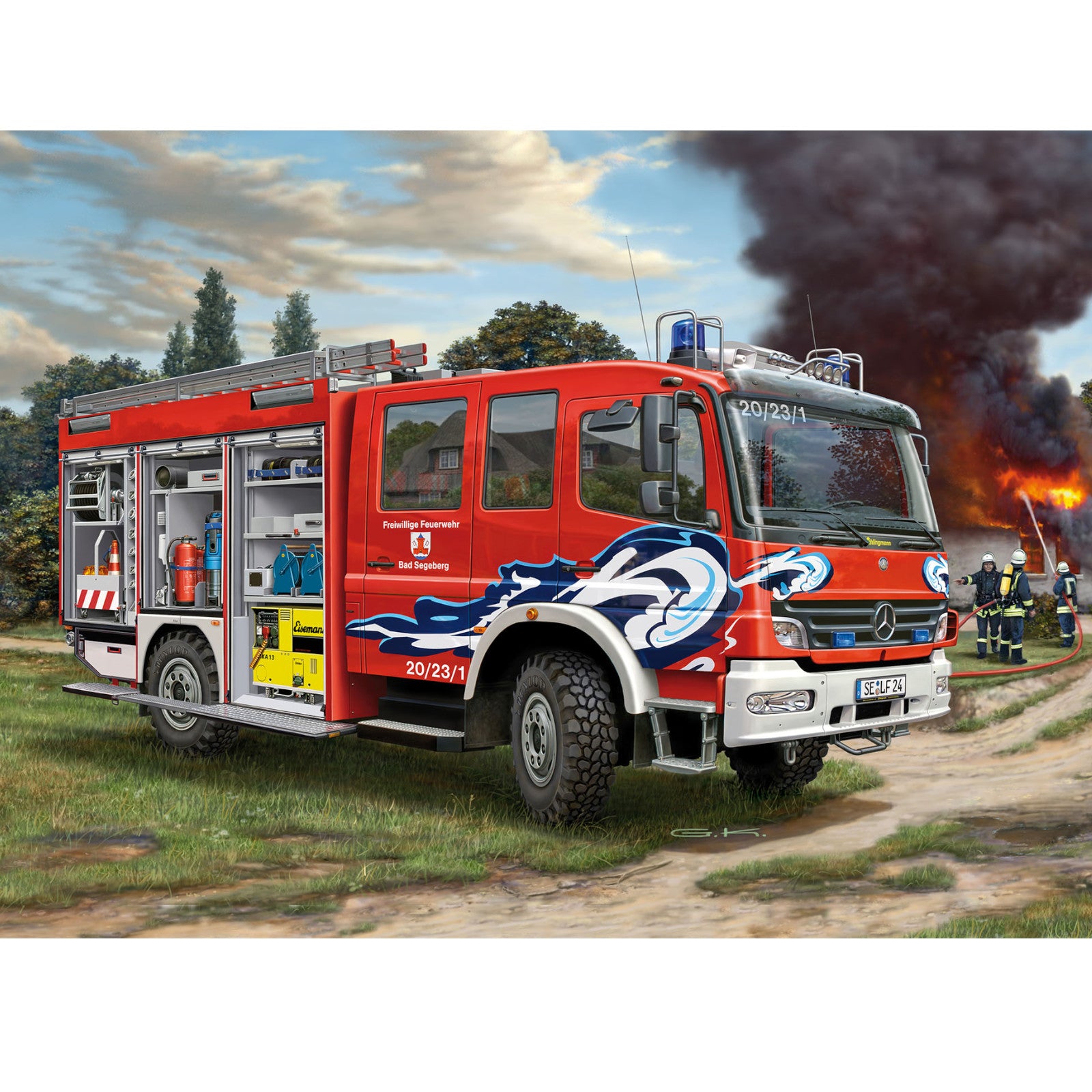 Revell Schlingmann TLF 16/25 Truck Model Kit Rescue Vehicle Fire Truck Alternate 7