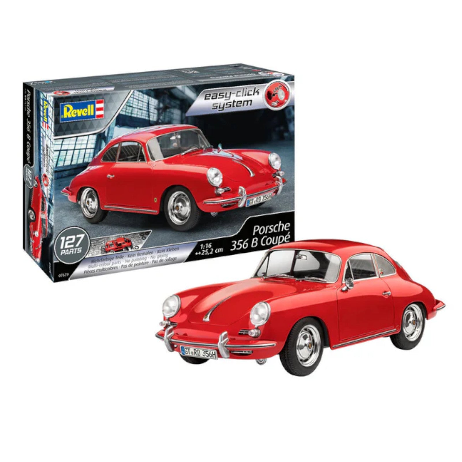 Revell Porsche 356B Coupe 75 Years Plastic 07679 Car Model Kit