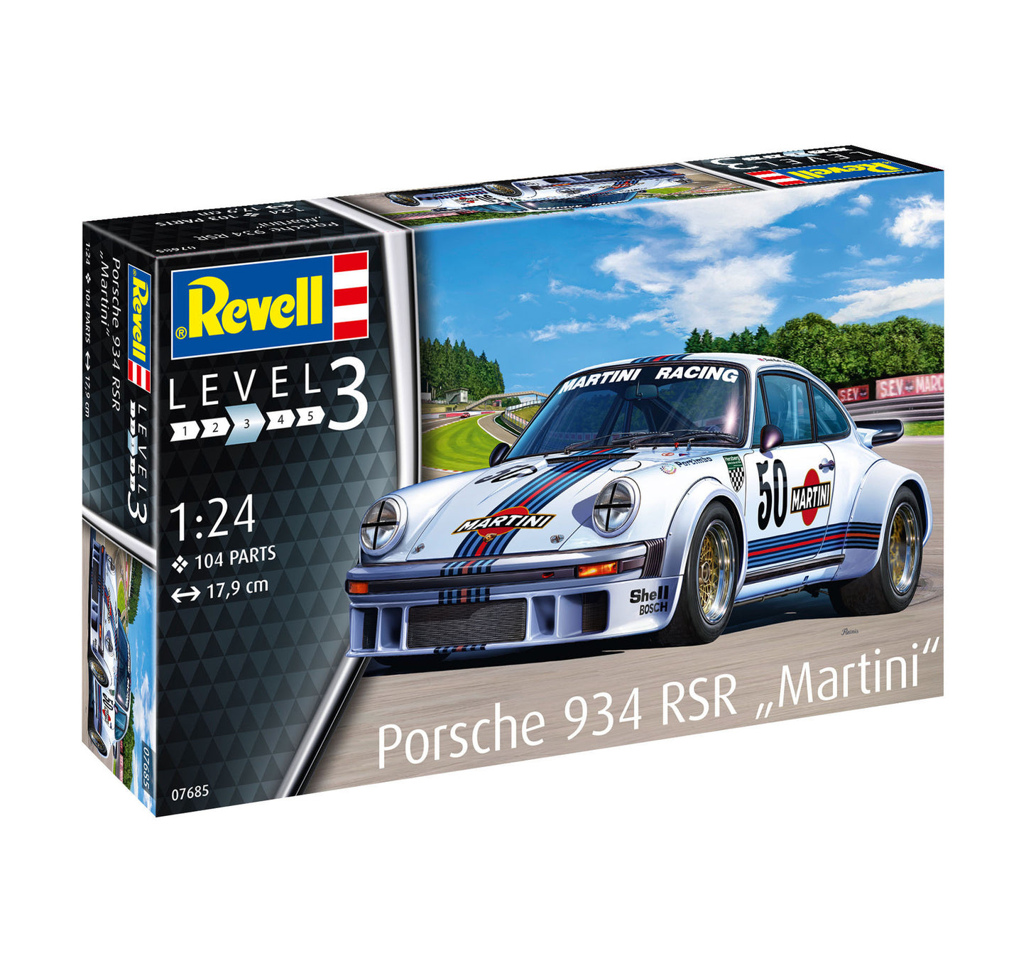 Revell Porsche 934 RSR Martini 1:24 Car Model Kit 07685