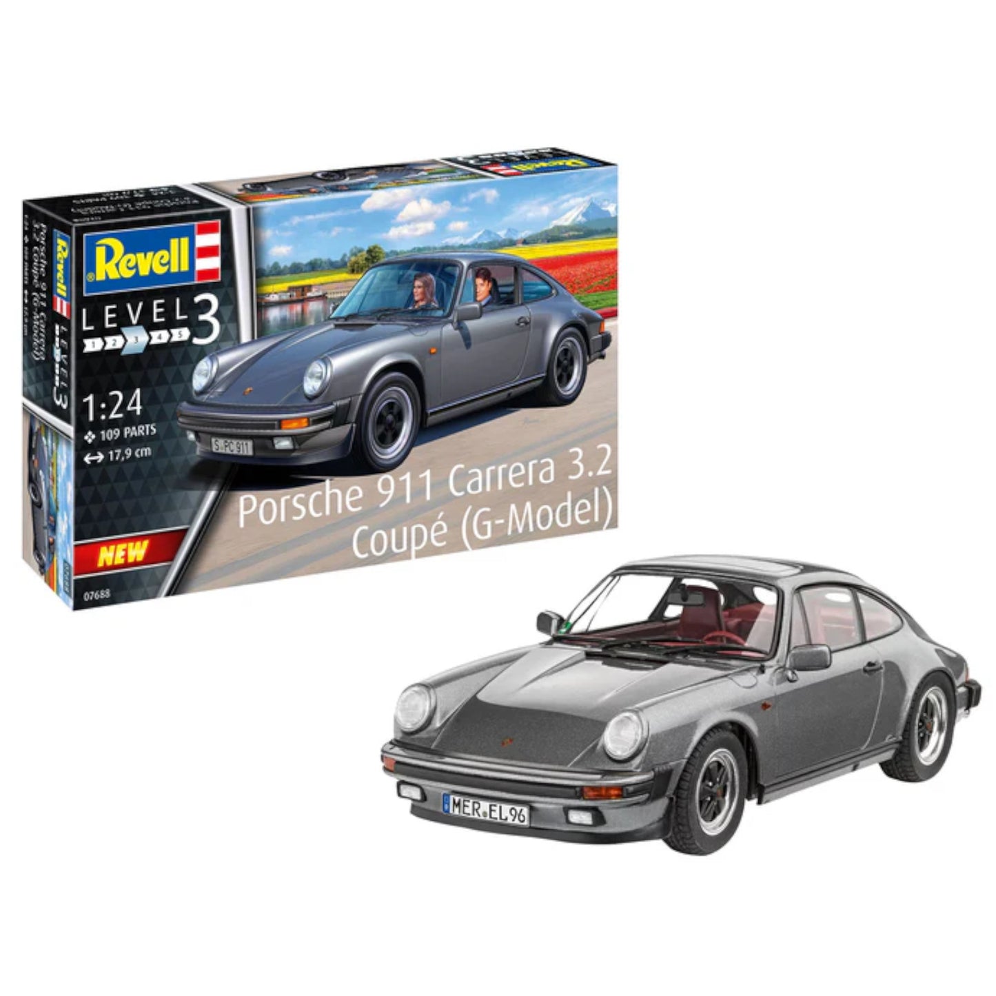 Revell Porsche 911 Carrera 3.2 Coupe G-Model 07688 Car Model Kit
