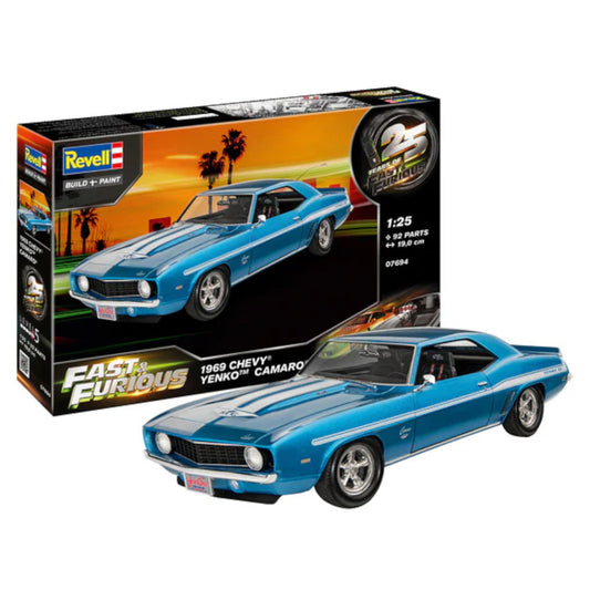 Revell Fast & Furious 1969 Chevy Camaro Yenko 1:25 Car Model Kit 07694