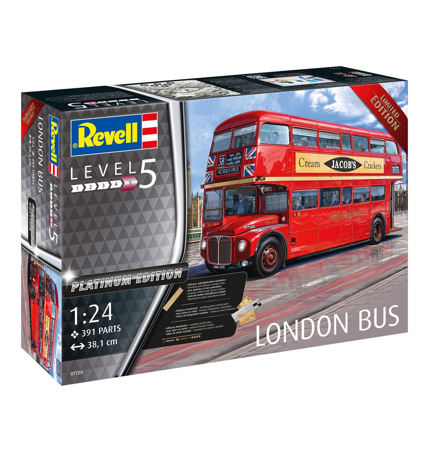 Revell London Bus 1:24 Model Kit Platinum Edition