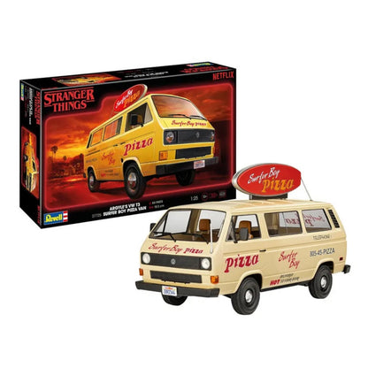 Revell Argyle’s VW T3 Surfer Boy Pizza Van Stranger Things Model Kit 1:25